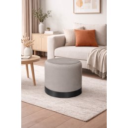 Pufa LUX elegancka podstawa metalowa