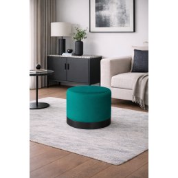 Pufa LUX elegancka podstawa metalowa