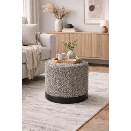 Pufa LUX elegancka podstawa metalowa