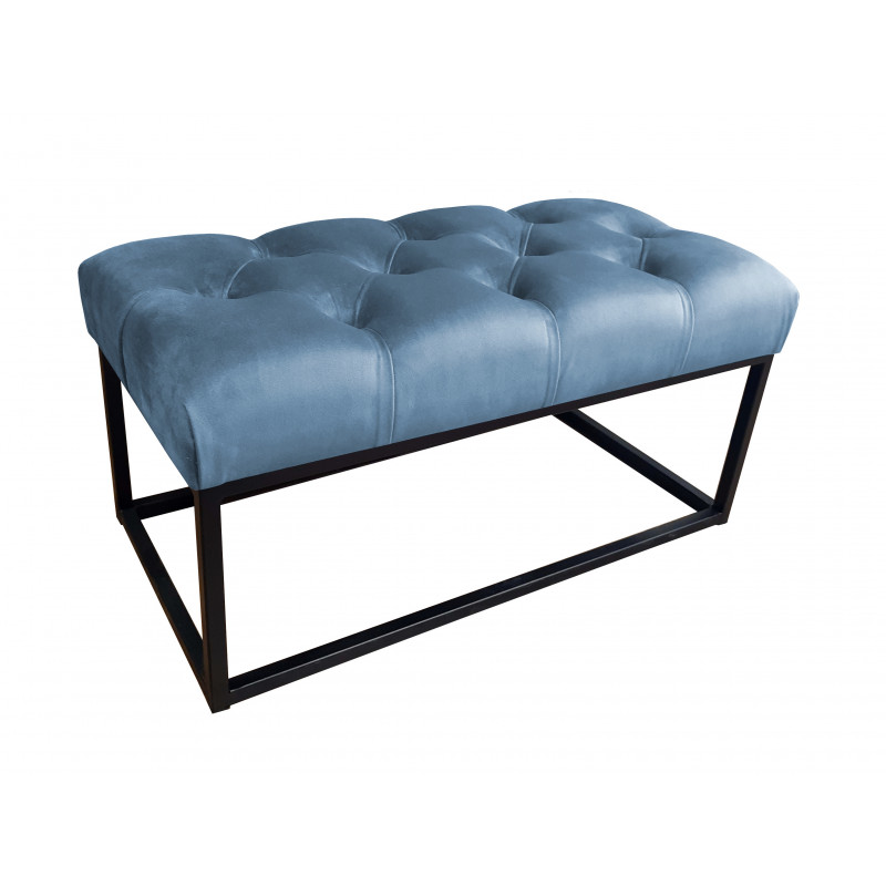 Ławka CHESTERFIELD LOFT MG33 pufa podnóżek metal