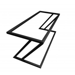 Ławka ZETA LOFT BL75 pufa podnóżek metal