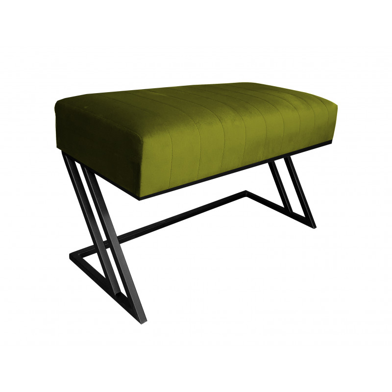 Ławka ZETA LOFT BL75 pufa podnóżek metal