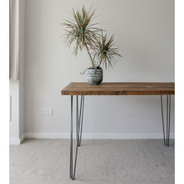 Metalowa noga Hairpin fi10 trzy pręty H71cm czarna