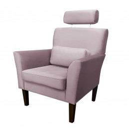 Fotel DENVER nogi venge MG55 szary róż