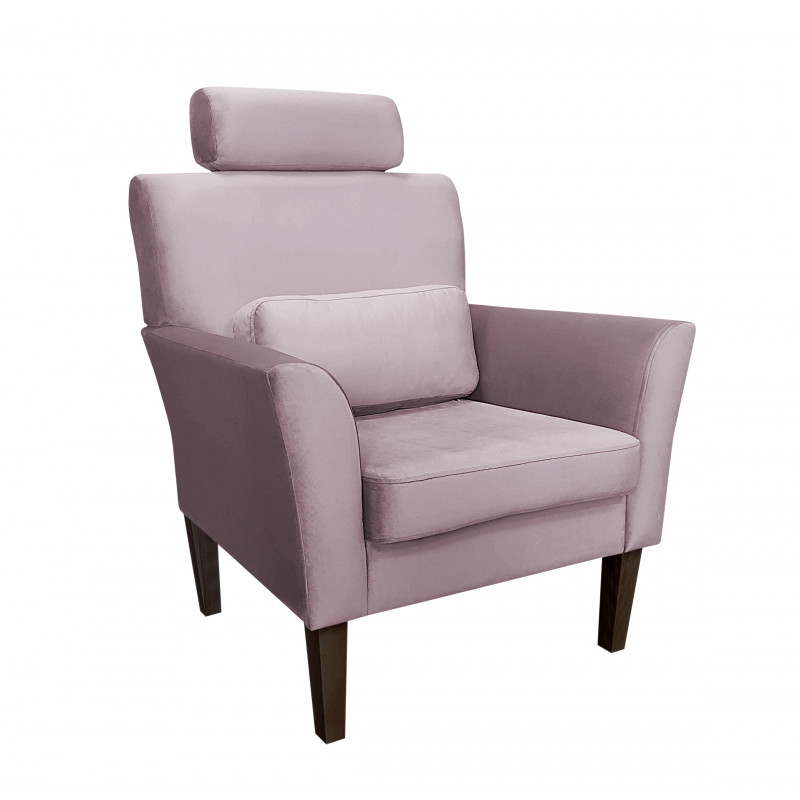 Fotel DENVER nogi venge MG55 szary róż