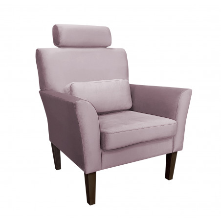 Fotel DENVER nogi venge MG55 szary róż