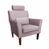 Fotel DENVER nogi venge MG55 szary róż