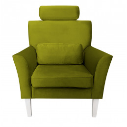 Fotel DENVER nogi białe BL75