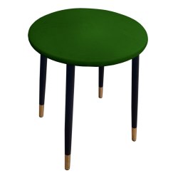 TABORET TRIX TK. SKAJ PODSTAWA CZARNA/ZŁOTA