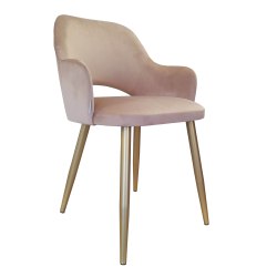KRZESŁO MILANO NOGA ZŁOTA