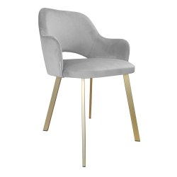 KRZESŁO MILANO NOGA PROFIL ZŁOTA