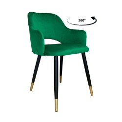 KRZESŁO OBROTOWE MILANO PODSTAWA CZARNO/ZŁOTA