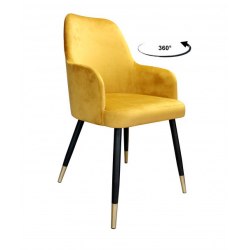 KRZESŁO OBROTOWE WESTA PODSTAWA CZARNO/ZŁOTA