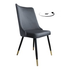 KRZESŁO OBROTOWE VICTOR PODSTAWA CZARNO/ZŁOTA