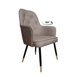 KRZESŁO OBROTOWE SARA PODSTAWA CZARNO ZŁOTA