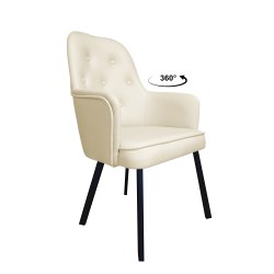 KRZESŁO OBROTOWE SARA PODSTAWA CZARNA PROFIL