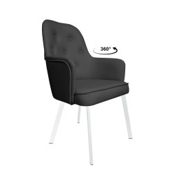 KRZESŁO OBROTOWE SARA PODSTAWA BIAŁA PROFIL