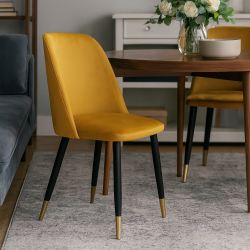 Krzesło Goya noga czarno