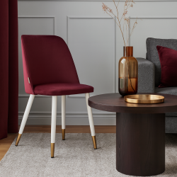 Krzesło GOYA nogi biało złote