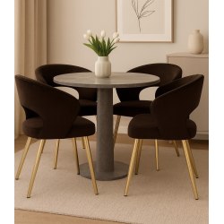 Krzesło AURA noga złota