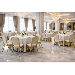 KRZESŁA NA SALE WESELNĄ