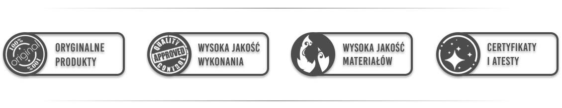 Oryginalne produkty | Wysoka jakość wykonania | Wysoka jakość materiałów | Certyfikaty i atesty